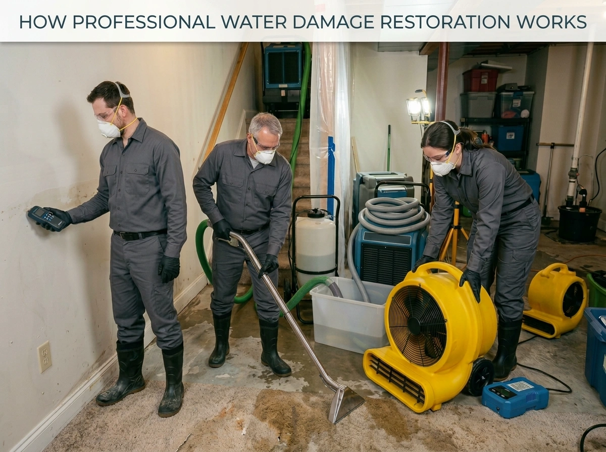 How Professional Water Damage Restoration Works