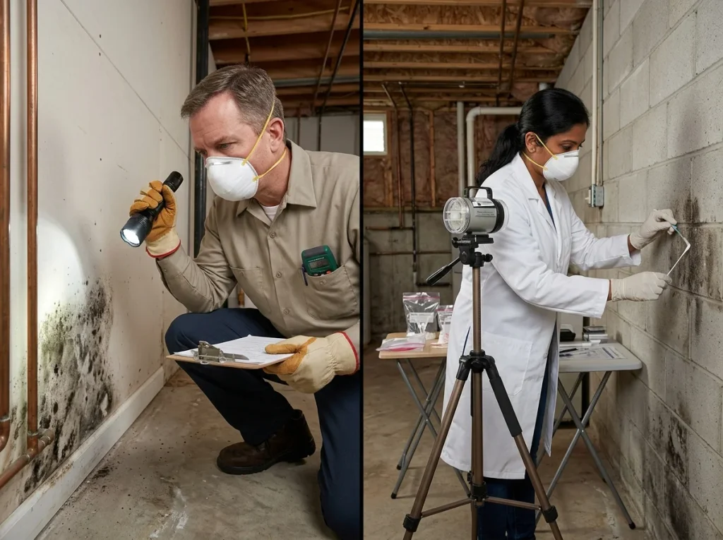 Mold Inspection vs. Testing What's the Difference 
